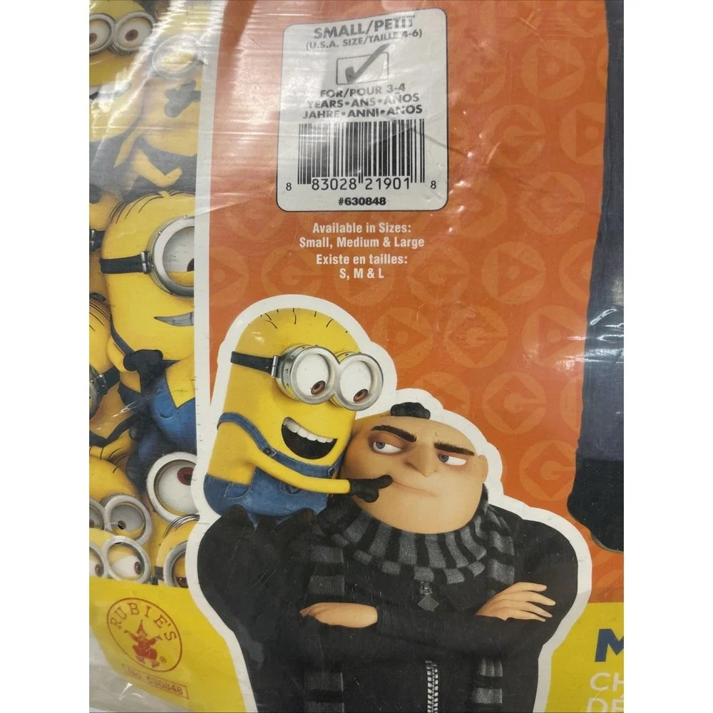 Dave Minion Despicable Me 3 Child's Costume Boy's S (4-6)
